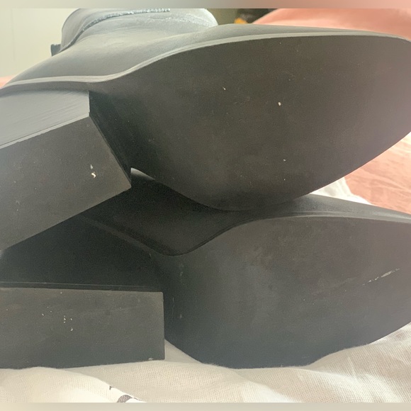 ZARA Black Leather Boots - Picture 6 of 8